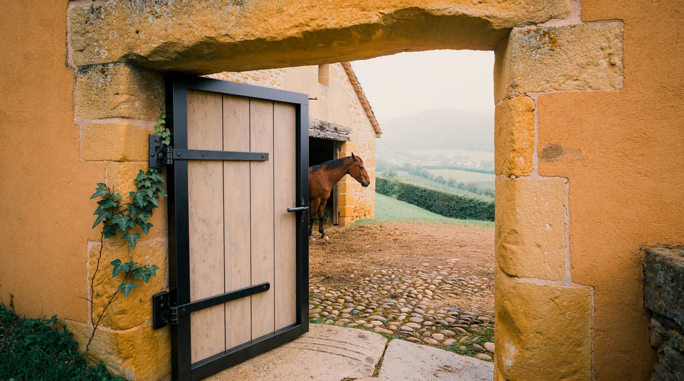 Entrée, Élevages de Ficarella, centre équestre à Châteauneuf